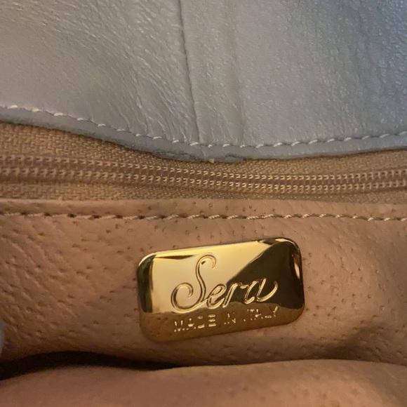 Sera Women’s Gray Quilted Leather Shoulder Bag - Picture 7 of 9